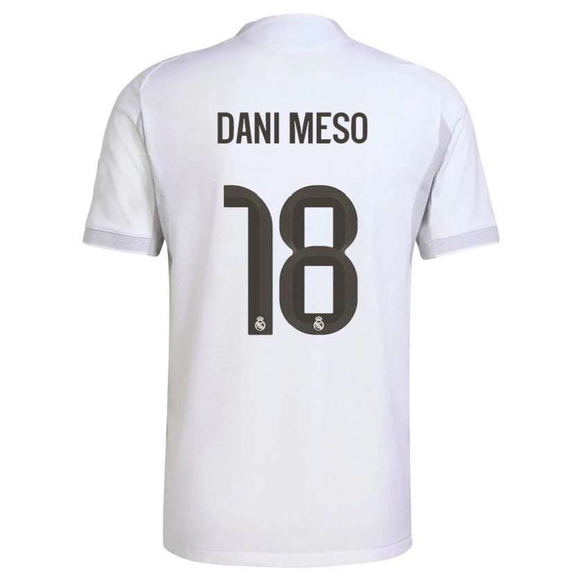 Danxen Kinder Dani Meso #18 Weiß Gelb Heimtrikot Trikot 2025/26 T-Shirt Österreich