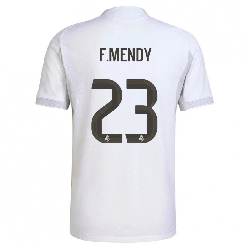 Danxen Kinder Ferland Mendy #23 Weiß Gelb Heimtrikot Trikot 2025/26 T-Shirt Österreich
