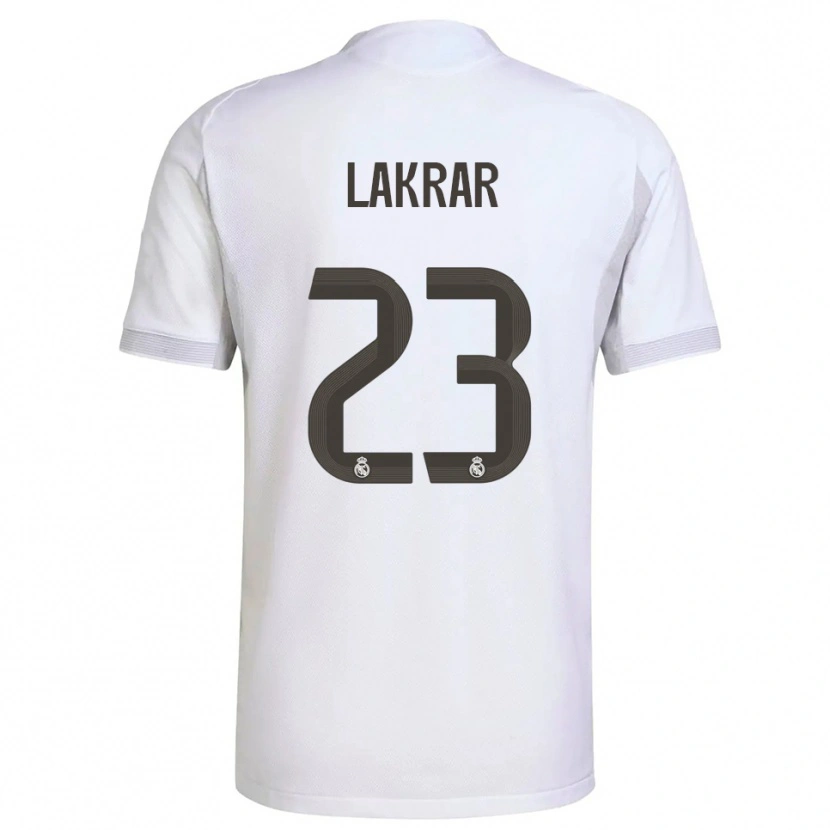 Danxen Kinder Maëlle Lakrar #23 Weiß Gelb Heimtrikot Trikot 2025/26 T-Shirt Österreich