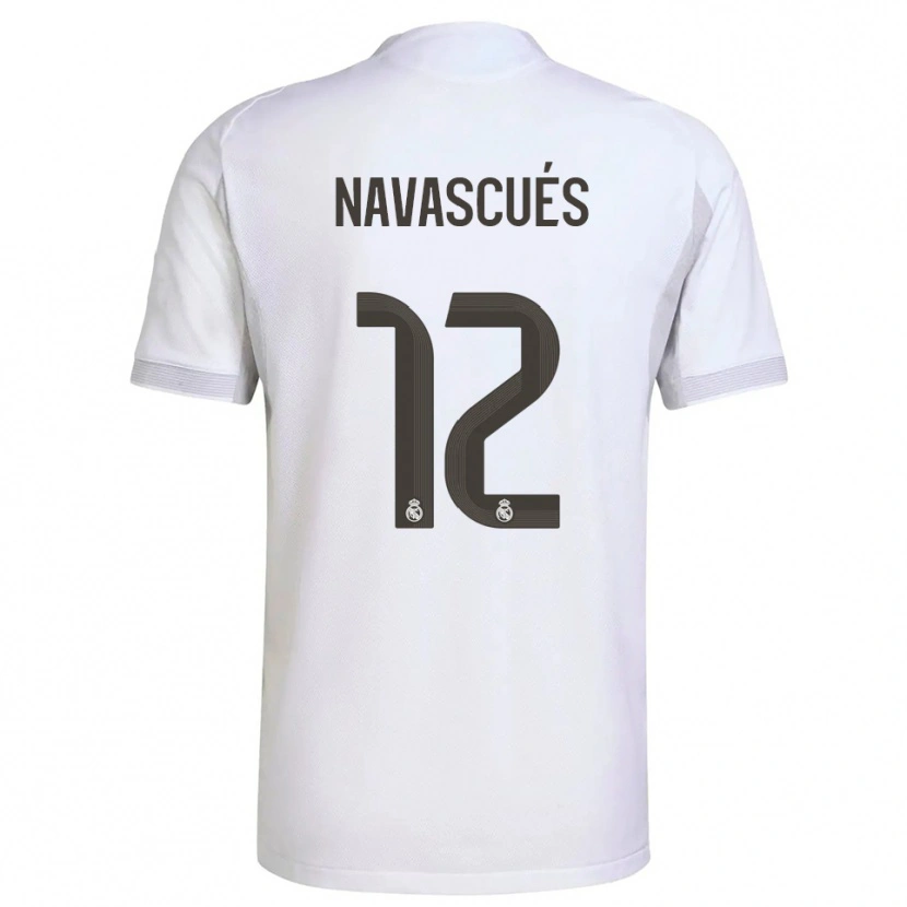 Danxen Kinder Liberto Navascués #12 Weiß Gelb Heimtrikot Trikot 2025/26 T-Shirt Österreich