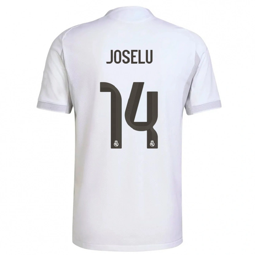 Danxen Kinder Joselu #14 Weiß Gelb Heimtrikot Trikot 2025/26 T-Shirt Österreich