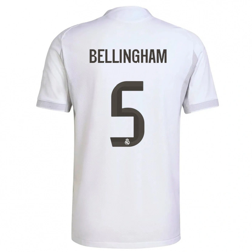 Danxen Kinder Jude Bellingham #5 Weiß Gelb Heimtrikot Trikot 2025/26 T-Shirt Österreich