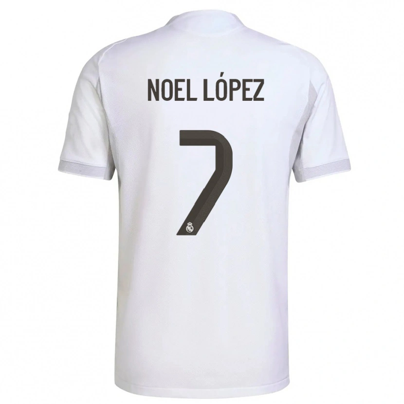 Danxen Kinder Noel López #7 Weiß Gelb Heimtrikot Trikot 2025/26 T-Shirt Österreich