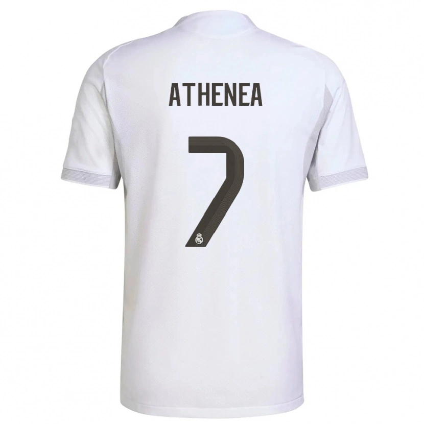 Danxen Kinder Athenea Del Castillo #7 Weiß Gelb Heimtrikot Trikot 2025/26 T-Shirt Österreich