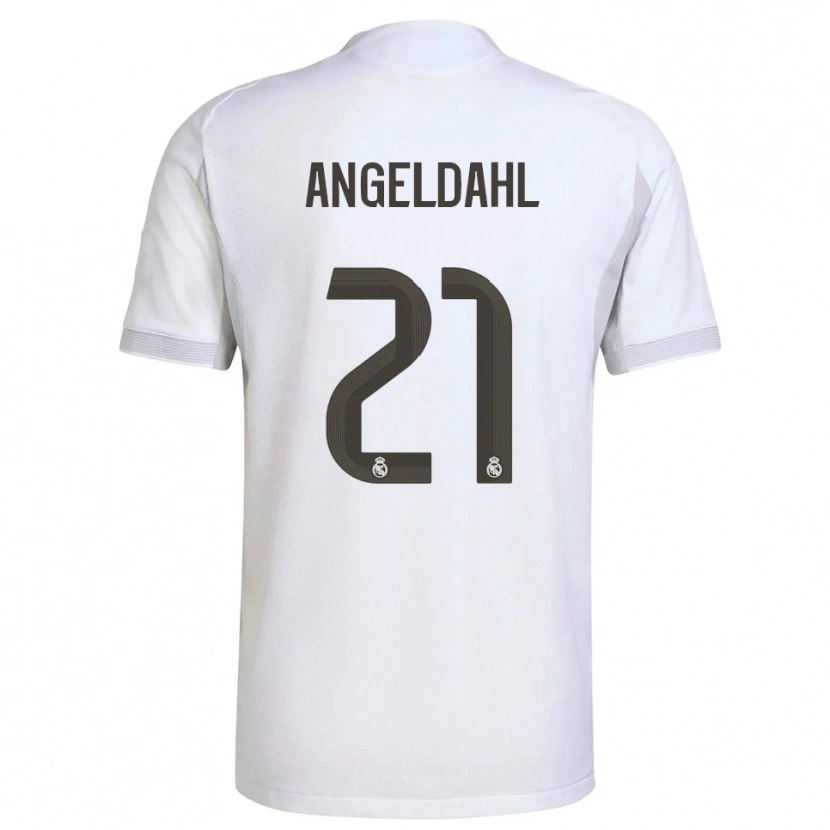 Danxen Kinder Filippa Angeldahl #21 Weiß Gelb Heimtrikot Trikot 2025/26 T-Shirt Österreich