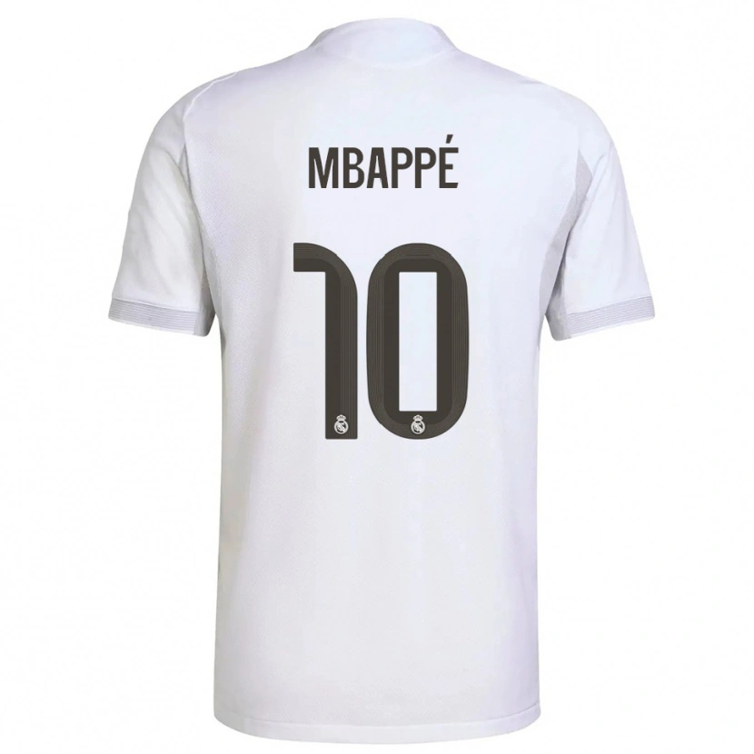 Danxen Kinder Kylian Mbappé #10 Weiß Gelb Heimtrikot Trikot 2025/26 T-Shirt Österreich