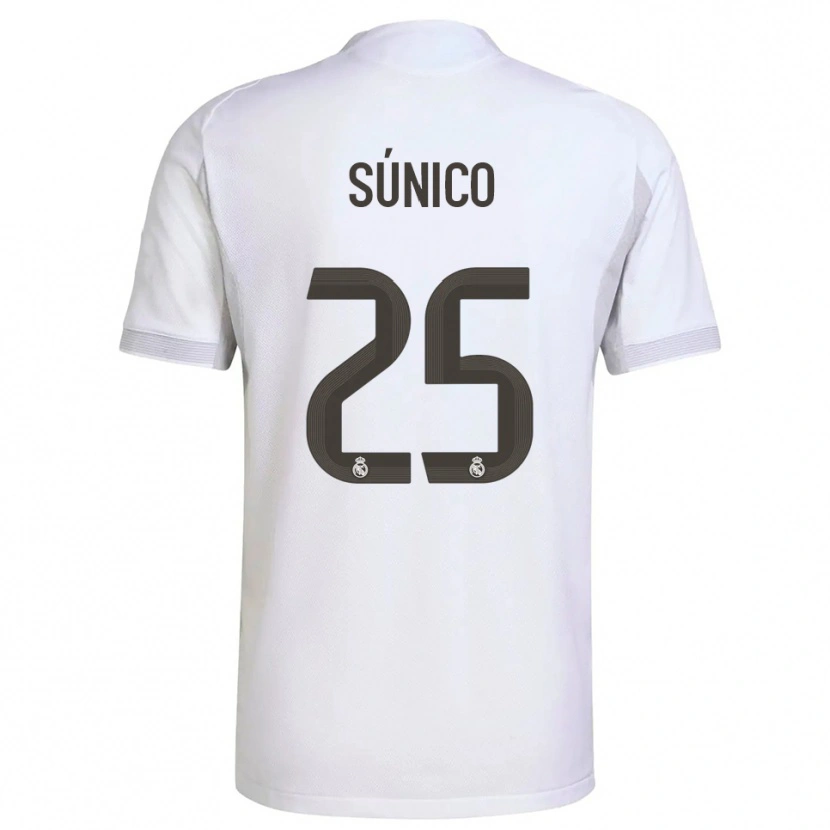 Danxen Kinder Guille Súnico #25 Weiß Gelb Heimtrikot Trikot 2025/26 T-Shirt Österreich