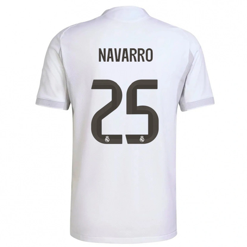 Danxen Kinder Javier Navarro #25 Weiß Gelb Heimtrikot Trikot 2025/26 T-Shirt Österreich