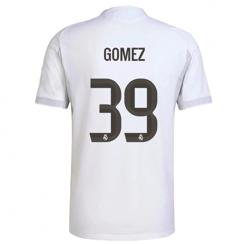 Danxen Kinder Eric Gómez #39 Weiß Gelb Heimtrikot Trikot 2025/26 T-Shirt Österreich