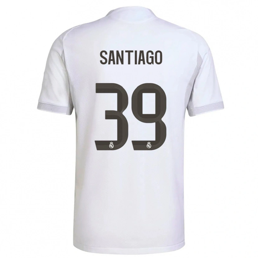 Danxen Kinder Aimar Santiago #39 Weiß Gelb Heimtrikot Trikot 2025/26 T-Shirt Österreich