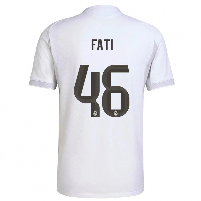 Danxen Kinder Lamini Fati #46 Weiß Gelb Heimtrikot Trikot 2025/26 T-Shirt Österreich