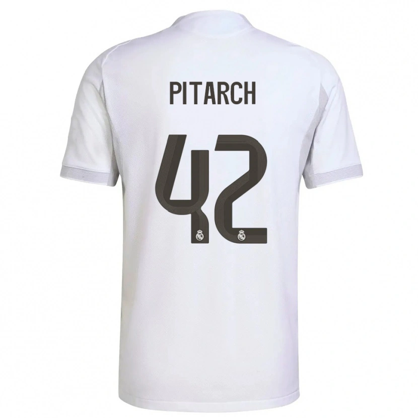 Danxen Kinder Thiago Pitarch #42 Weiß Gelb Heimtrikot Trikot 2025/26 T-Shirt Österreich