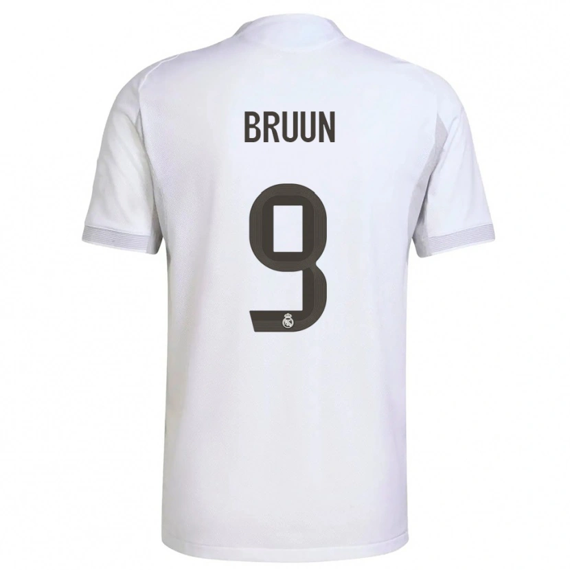 Danxen Kinder Signe Bruun #9 Weiß Gelb Heimtrikot Trikot 2025/26 T-Shirt Österreich