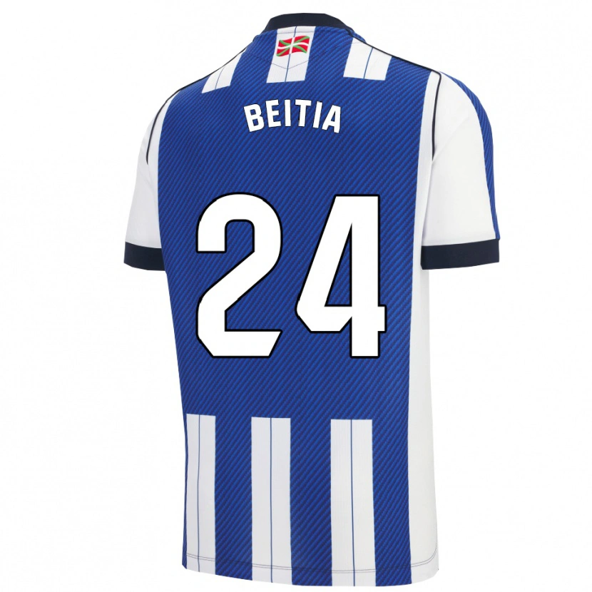 Danxen Kinder Luken Beitia #24 Blau Weiß Heimtrikot Trikot 2025/26 T-Shirt Österreich