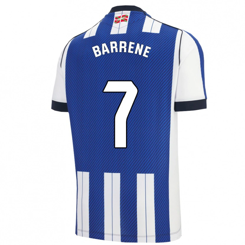 Danxen Kinder Ander Barrenetxea #7 Blau Weiß Heimtrikot Trikot 2025/26 T-Shirt Österreich