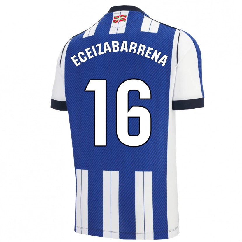 Danxen Kinder Jon Eceizabarrena #16 Blau Weiß Heimtrikot Trikot 2025/26 T-Shirt Österreich