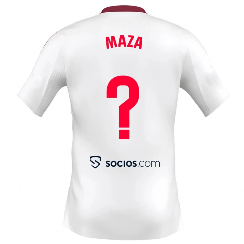 Danxen Kinder Manuel Maza #0 Weiß Rot Heimtrikot Trikot 2025/26 T-Shirt Österreich