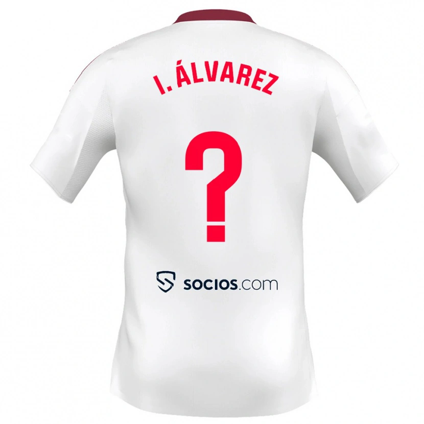 Danxen Kinder Isabel Álvarez Tenorio #0 Weiß Rot Heimtrikot Trikot 2025/26 T-Shirt Österreich
