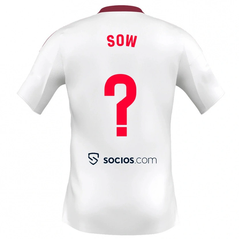 Danxen Kinder Bakary Sow #0 Weiß Rot Heimtrikot Trikot 2025/26 T-Shirt Österreich
