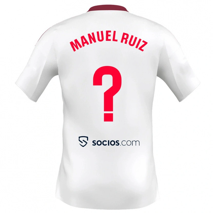 Danxen Kinder José Manuel Ruiz #0 Weiß Rot Heimtrikot Trikot 2025/26 T-Shirt Österreich