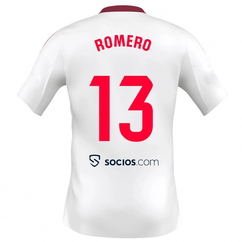 Danxen Kinder Rafael Romero #13 Weiß Rot Heimtrikot Trikot 2025/26 T-Shirt Österreich