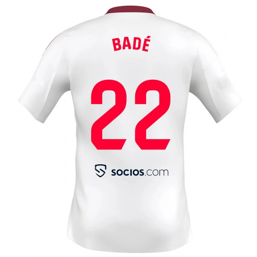 Danxen Kinder Loïc Badé #22 Weiß Rot Heimtrikot Trikot 2025/26 T-Shirt Österreich