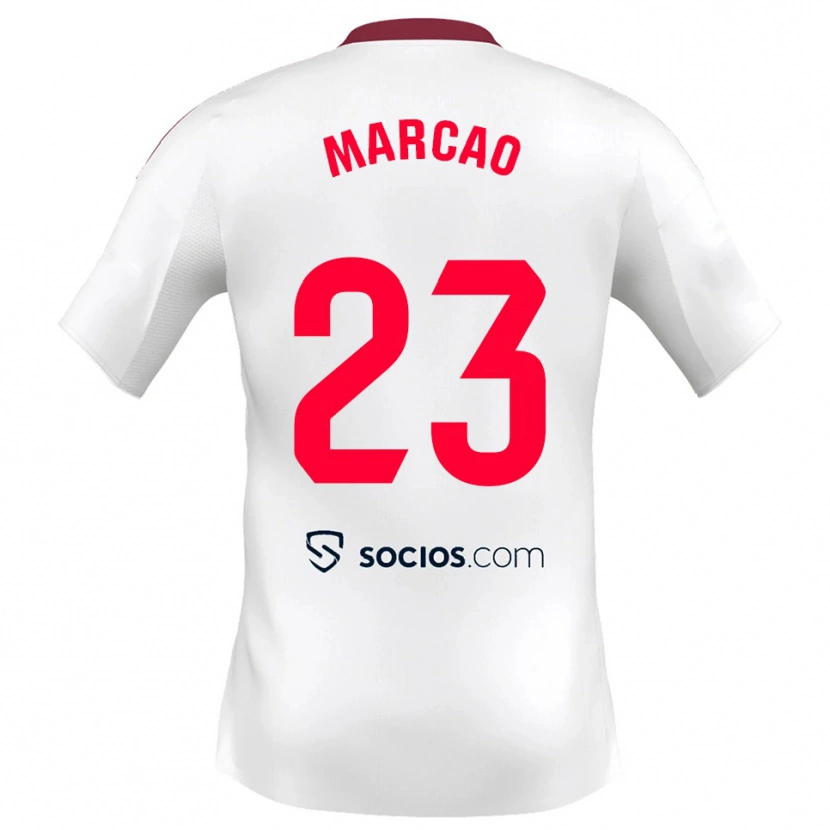 Danxen Kinder Marcão #23 Weiß Rot Heimtrikot Trikot 2025/26 T-Shirt Österreich