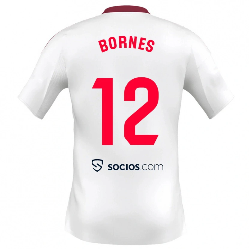 Danxen Kinder Pedro Bornes #12 Weiß Rot Heimtrikot Trikot 2025/26 T-Shirt Österreich