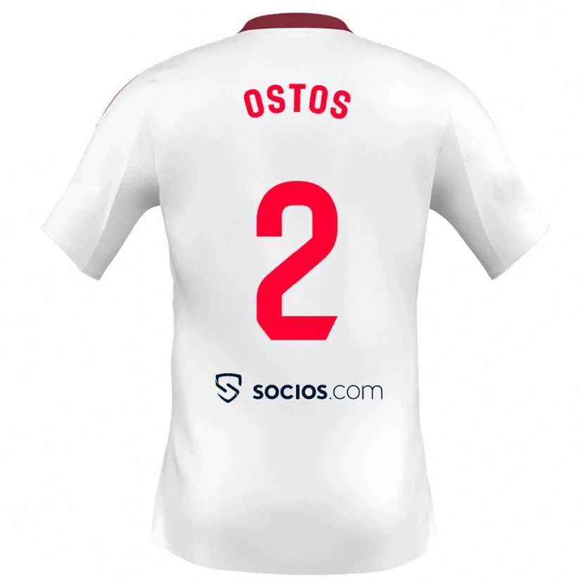 Danxen Kinder Fran Ostos #2 Weiß Rot Heimtrikot Trikot 2025/26 T-Shirt Österreich