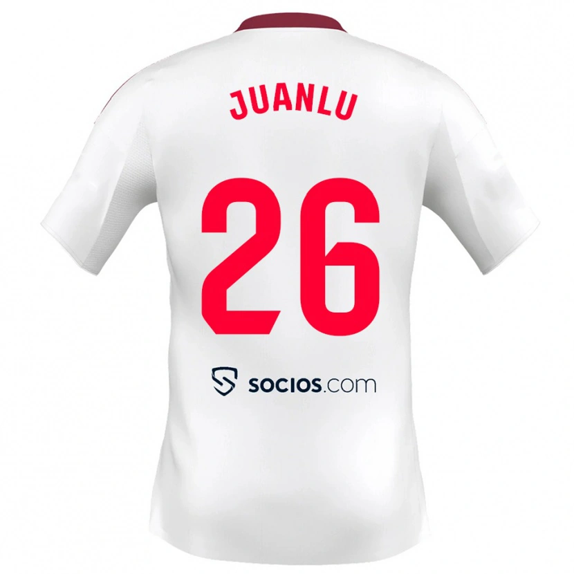 Danxen Kinder Juanlu Sánchez #26 Weiß Rot Heimtrikot Trikot 2025/26 T-Shirt Österreich