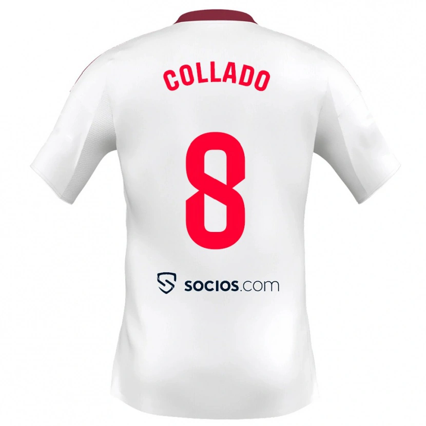 Danxen Kinder Alberto Collado #8 Weiß Rot Heimtrikot Trikot 2025/26 T-Shirt Österreich