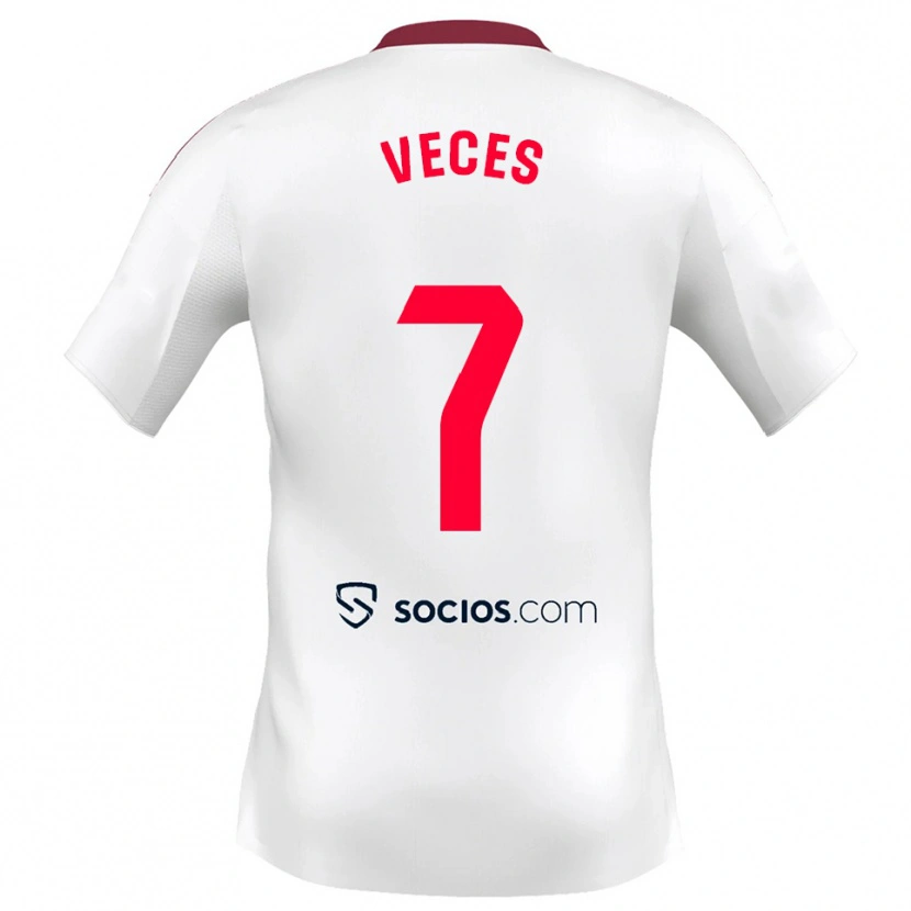Danxen Kinder Sergio Veces #7 Weiß Rot Heimtrikot Trikot 2025/26 T-Shirt Österreich