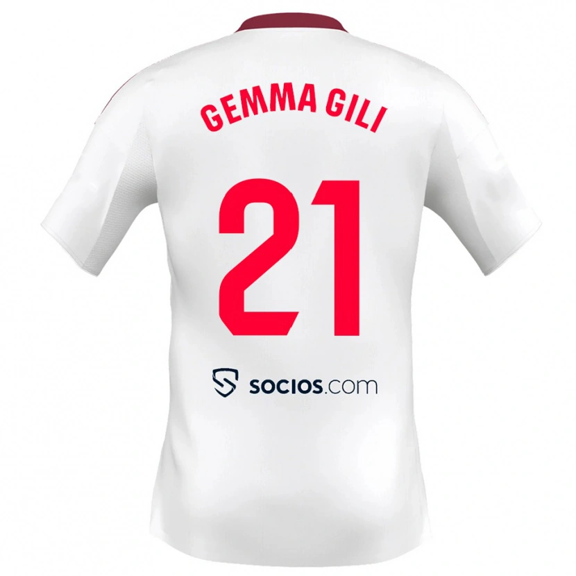 Danxen Kinder Gemma Gili Giner #21 Weiß Rot Heimtrikot Trikot 2025/26 T-Shirt Österreich