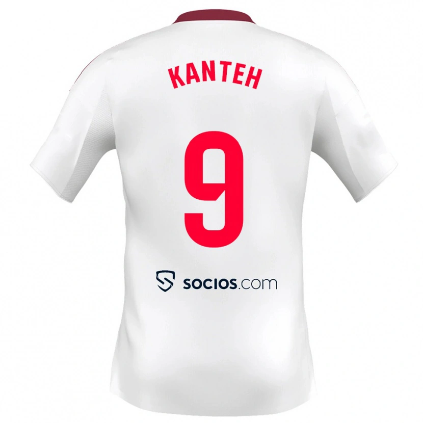 Danxen Kinder Fatoumata Kanteh I Cham #9 Weiß Rot Heimtrikot Trikot 2025/26 T-Shirt Österreich