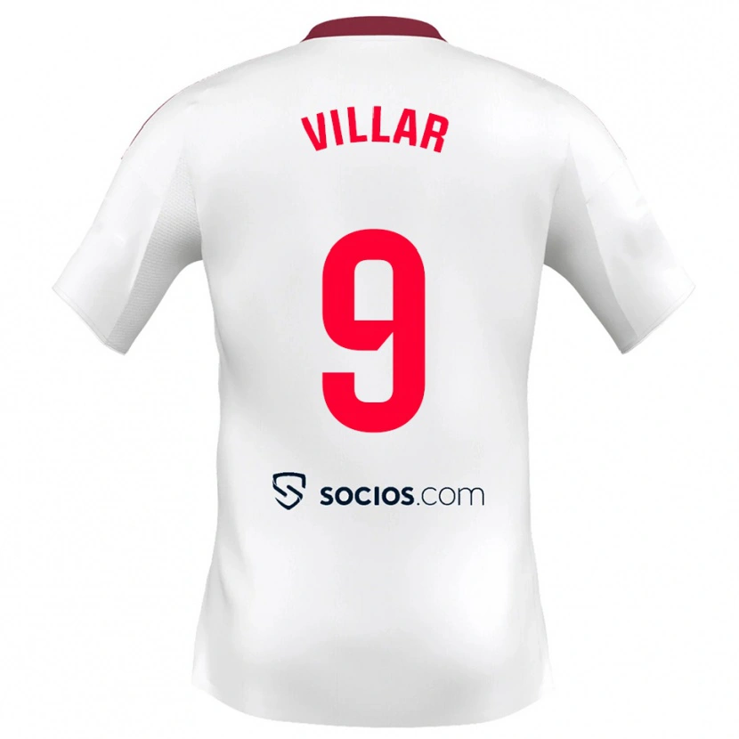 Danxen Kinder Iker Villar #9 Weiß Rot Heimtrikot Trikot 2025/26 T-Shirt Österreich