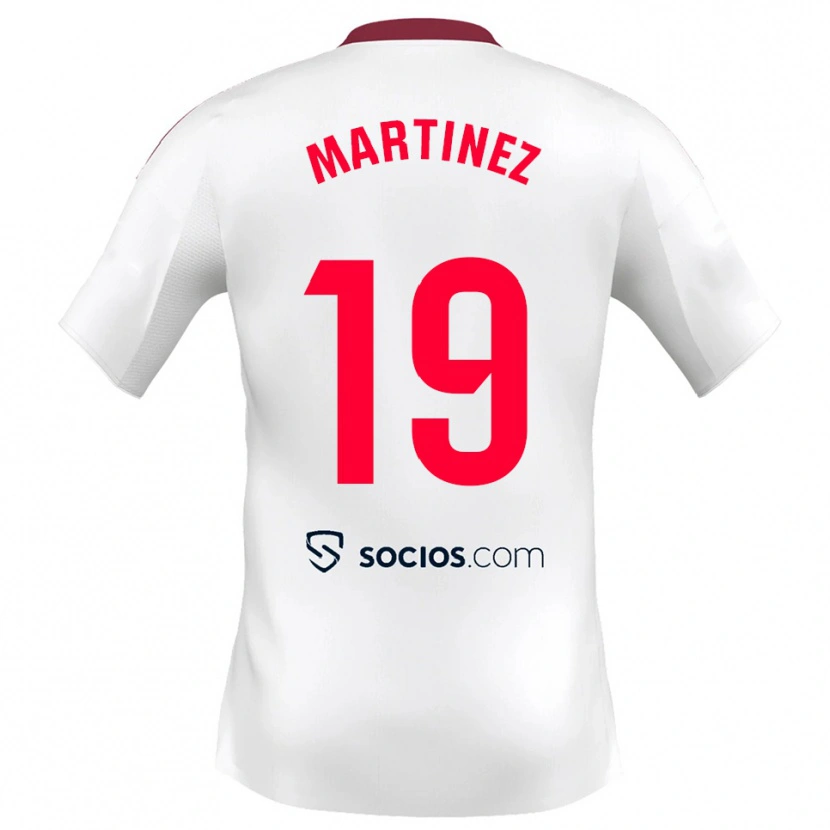 Danxen Kinder Gabri Martinez #19 Weiß Rot Heimtrikot Trikot 2025/26 T-Shirt Österreich