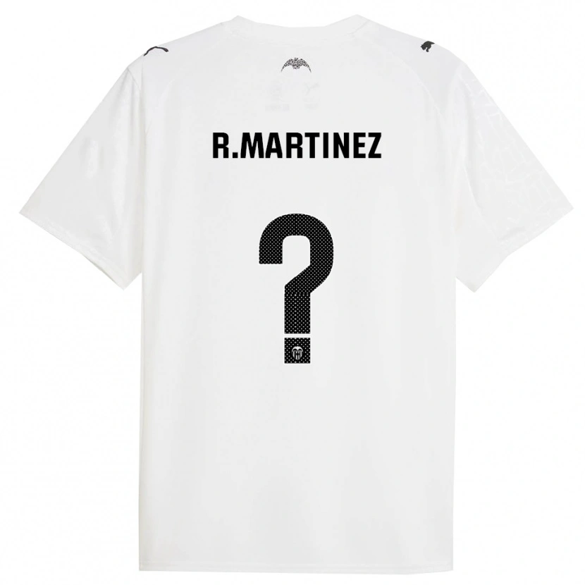 Danxen Kinder Rubén Martinez #0 Weiß Schwarz Heimtrikot Trikot 2025/26 T-Shirt Österreich