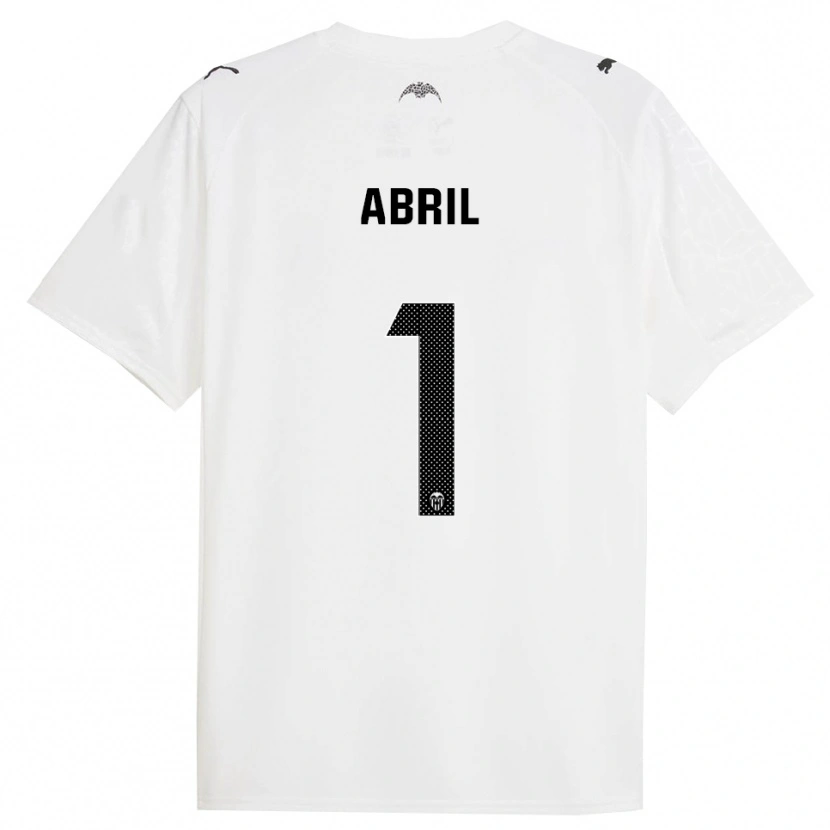 Danxen Kinder Vicent Abril #1 Weiß Schwarz Heimtrikot Trikot 2025/26 T-Shirt Österreich