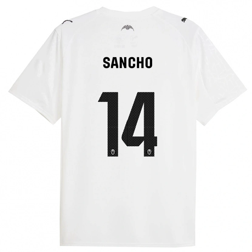 Danxen Kinder Pauleta Sancho #14 Weiß Schwarz Heimtrikot Trikot 2025/26 T-Shirt Österreich