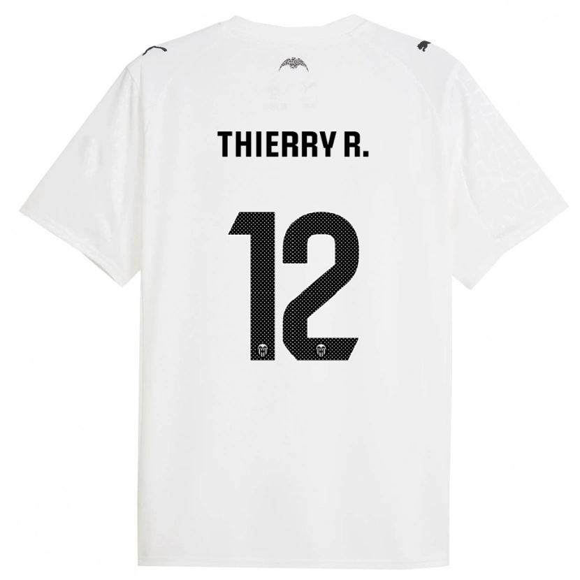 Danxen Kinder Thierry Correia #12 Weiß Schwarz Heimtrikot Trikot 2025/26 T-Shirt Österreich