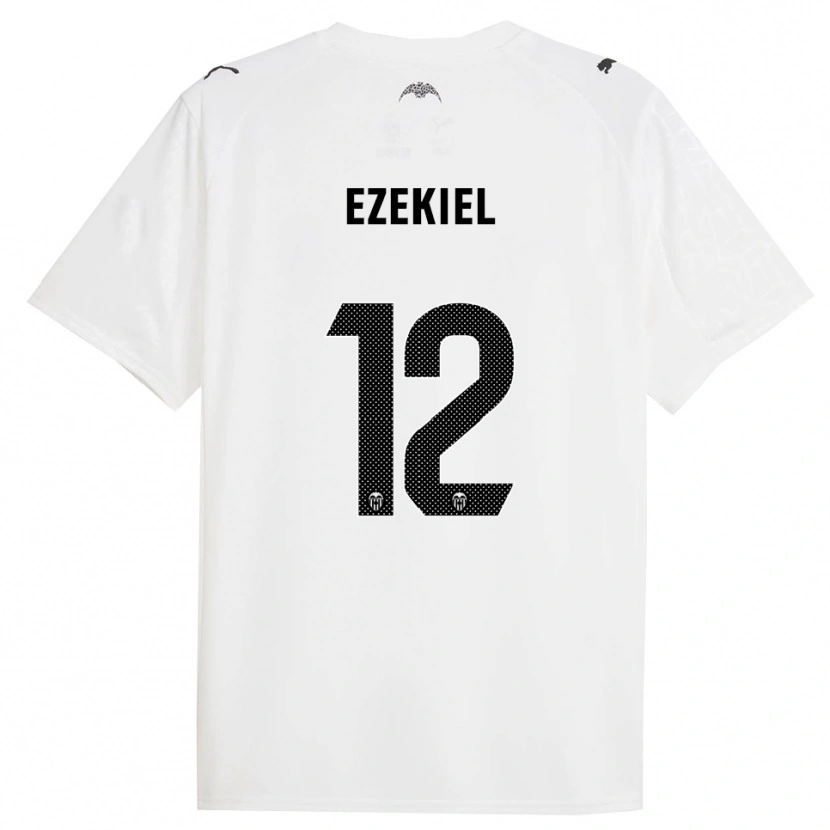 Danxen Kinder Ezekiel Montunrayo #12 Weiß Schwarz Heimtrikot Trikot 2025/26 T-Shirt Österreich