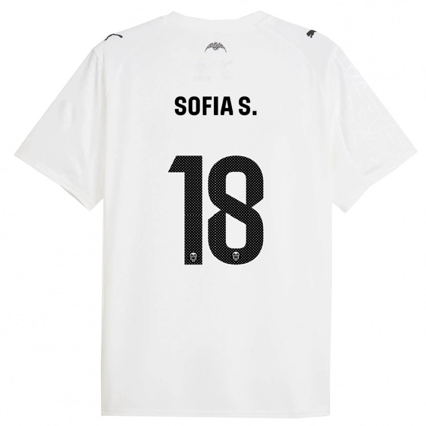 Danxen Kinder Sofia Silva #18 Weiß Schwarz Heimtrikot Trikot 2025/26 T-Shirt Österreich