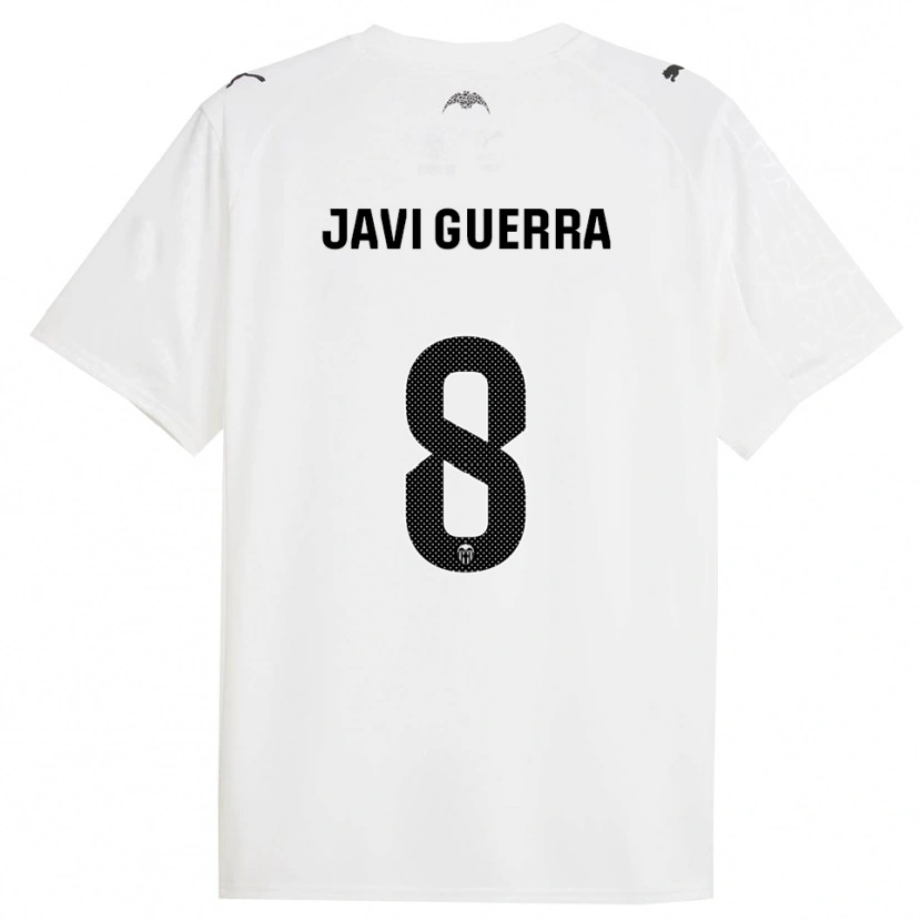 Danxen Kinder Javi Guerra #8 Weiß Schwarz Heimtrikot Trikot 2025/26 T-Shirt Österreich
