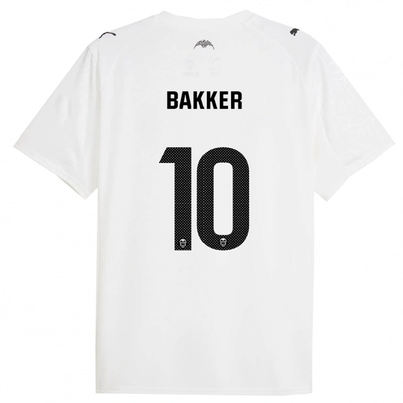 Danxen Kinder Linda Bakker #10 Weiß Schwarz Heimtrikot Trikot 2025/26 T-Shirt Österreich
