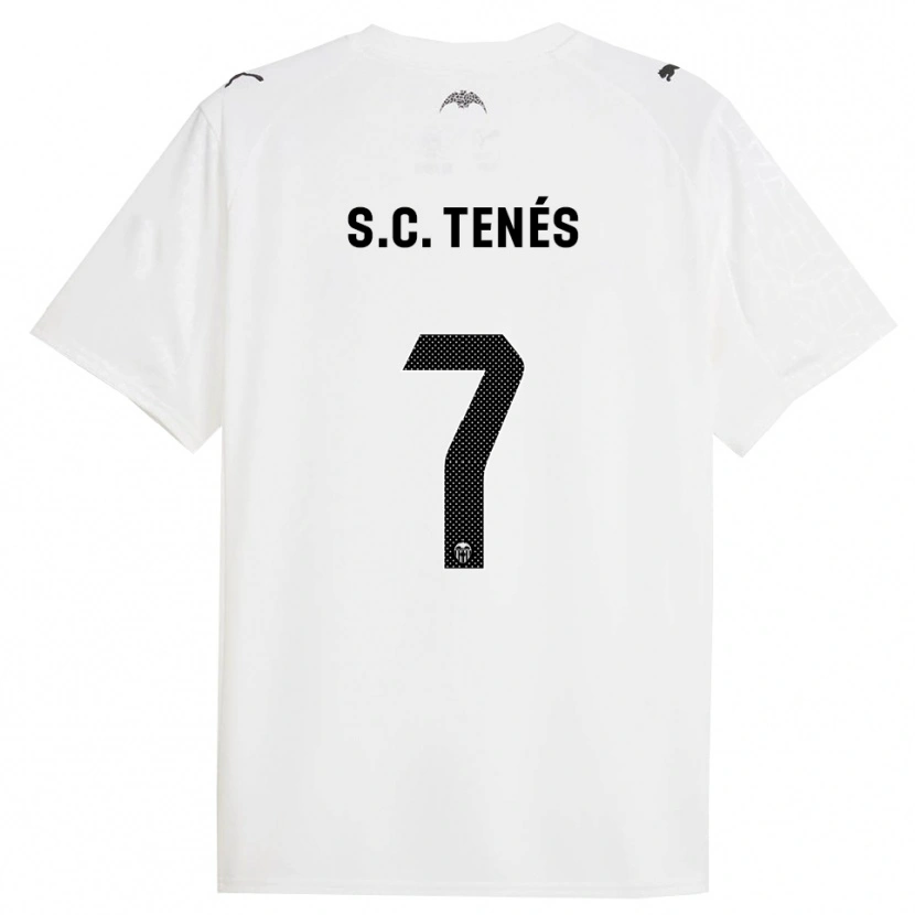 Danxen Kinder Sergi Canós #7 Weiß Schwarz Heimtrikot Trikot 2025/26 T-Shirt Österreich