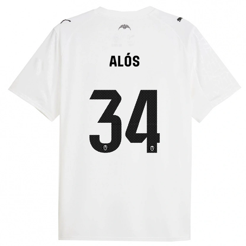 Danxen Kinder Carlos Alós #34 Weiß Schwarz Heimtrikot Trikot 2025/26 T-Shirt Österreich