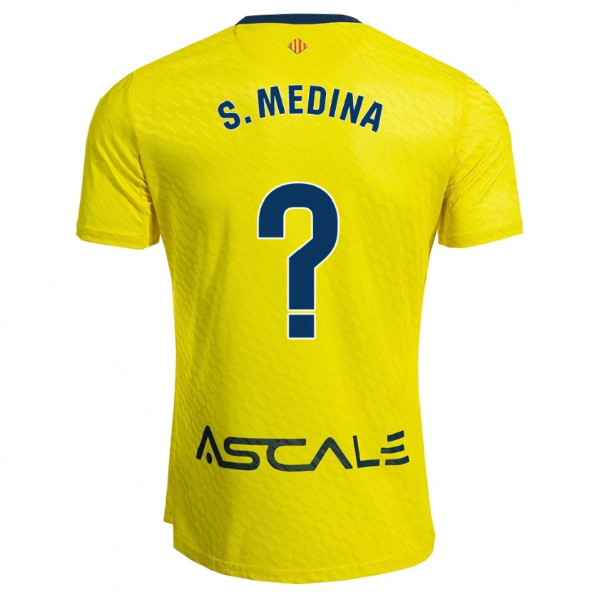 Danxen Kinder Sara Medina Hidalgo #0 Gelb Marine Heimtrikot Trikot 2025/26 T-Shirt Österreich
