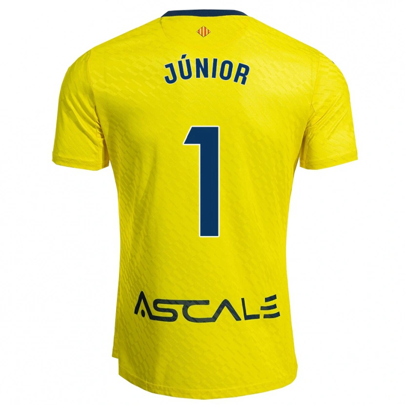 Danxen Kinder Luiz Júnior #1 Gelb Marine Heimtrikot Trikot 2025/26 T-Shirt Österreich