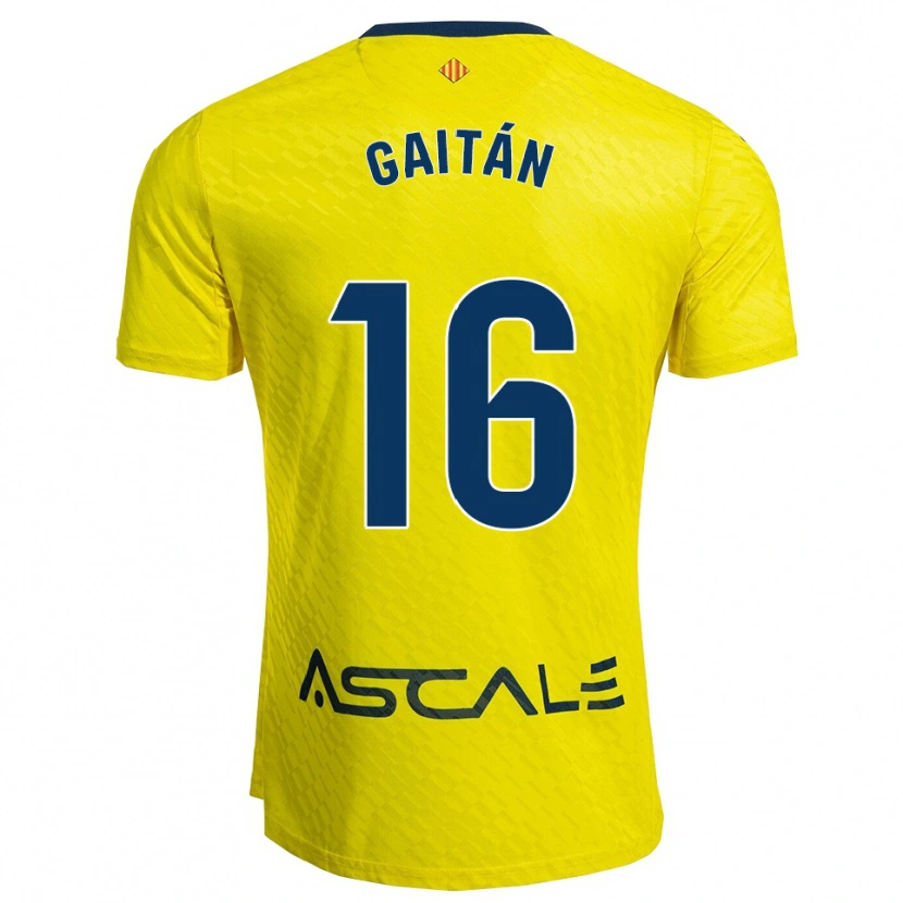 Danxen Kinder Joselillo Gaitán #16 Gelb Marine Heimtrikot Trikot 2025/26 T-Shirt Österreich