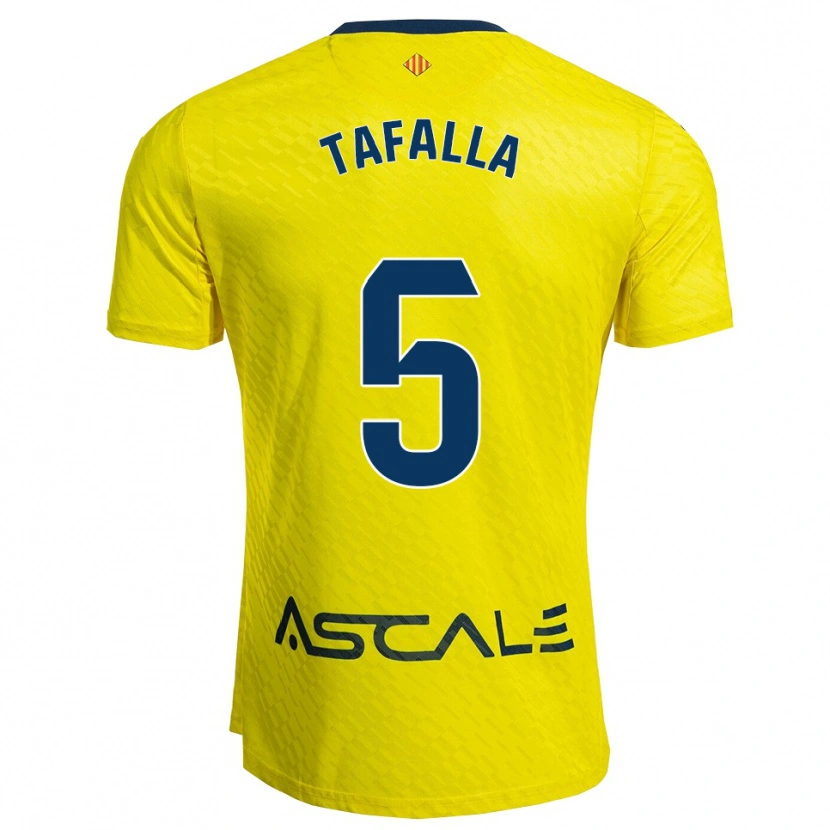 Danxen Kinder Fran Tafalla #5 Gelb Marine Heimtrikot Trikot 2025/26 T-Shirt Österreich